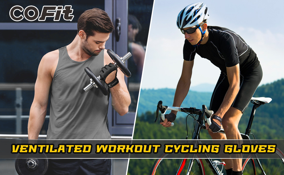 workout cycling gloves black