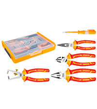 INGCO 5Pcs 1000V VDE Insulated Plier Set