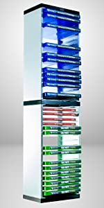White 36 game ps5 game holder organizer