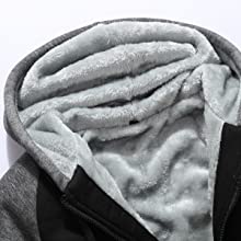 Hoodies for Men Full Zip Up Fleece Warm Jackets Thick Coats Heavyweight Sweatershirts Winter