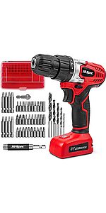 45 Piece 8V Power Screwdriver & Bits Set