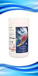 Chlorine granules for Hot Tub Swimming Pool Spa Water treatment Rapid Disinfecting Cleaning