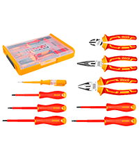 INGCO 9Pcs 1000V VDE Insulated Hand Tools Set