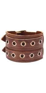 Punk Leather Bracelet