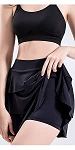 SEAUR Sport Skorts For Women Activewear Skirt With Phone Pockets