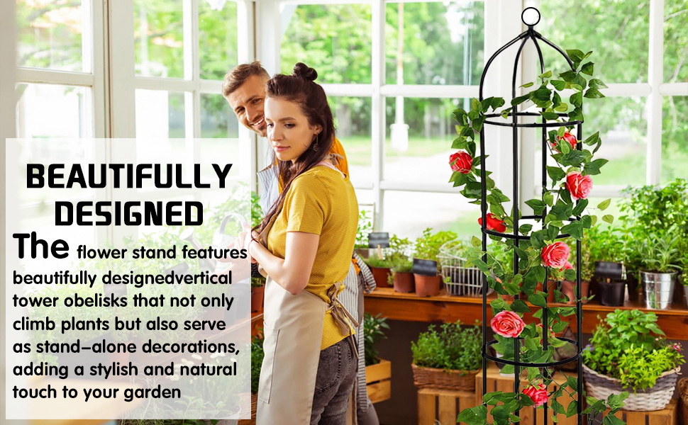 Garden Obelisk Plant Cages