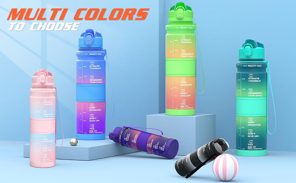 water bottle kids water bottles water bottle 1l 1litre water bottle with time markings