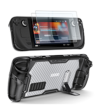 steam deck case cover kickstand screen protector