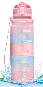 water bottle 1l 1 litre sports water bottle gym water bottle running water bottle motivational