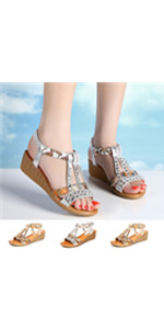Ladies Crystal Bling Sandals