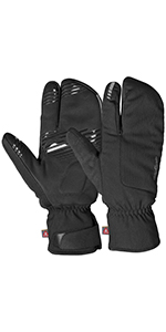 1081 Black Nordic 2 Lobster Winter Gloves Packshot Small