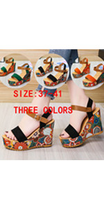 Ladies Solid Wedges Sandals