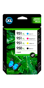 950xl ink cartridges,951xl ink cartridges multipack,951xl ink cartridges,hp 950xl 951xl combo pack