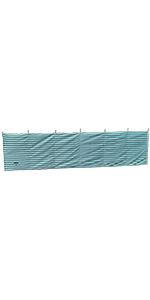 wooden 7 pole windbreak green
