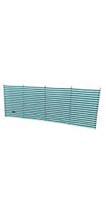 5 Pole Wooden Windbreak Green