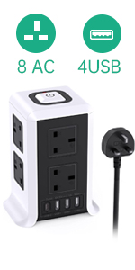 extension lead with usb slots