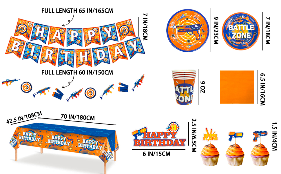 dart battle party supplies