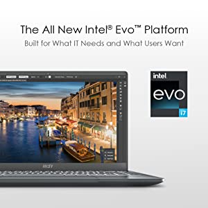 Intel CPU glowing inside within the laptop to place focus on new design and power