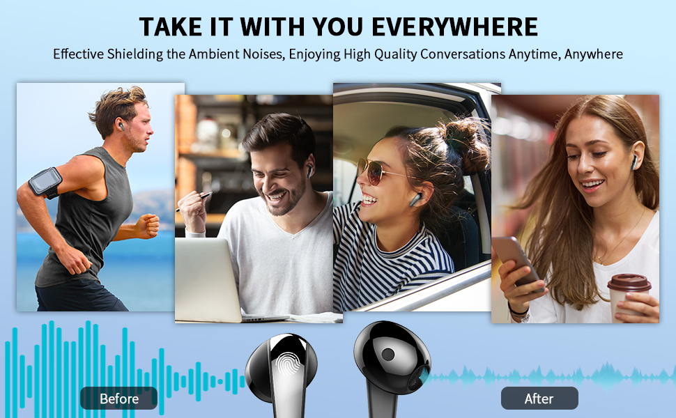 bluetooth earbuds Headphones wireless