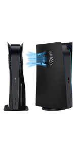 PS5 faceplates with cooling vents for disc edition