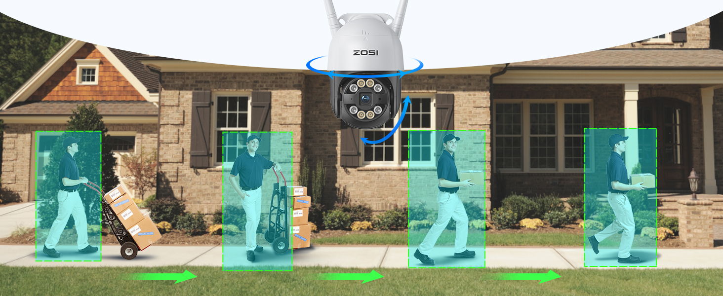 zosi wifi PTZ camera outdoor