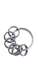 Titanium keyrings