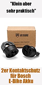 Contact protection pin cover for Bosch e-bike battery