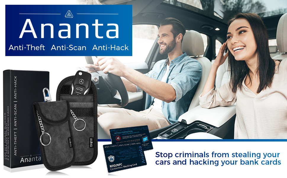 2 x rfid contactless blocking cards included