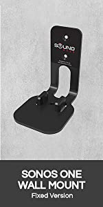 soundbass premium sonos one sl play:1 speaker wall mount bracket pair twin double pack black