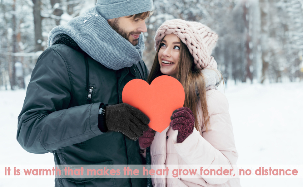 knitted winter gloves 