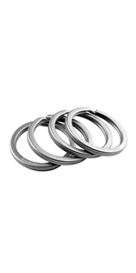 Titanium keyrings