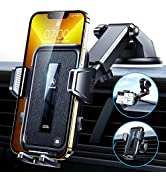[2022 Pro Version] VANMASS Car Phone Holder Mount [Military-Grade Certificate] Mobile Phone Autom...