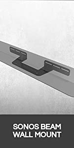 soundbass premium sonos beam tv speaker wall mount bracket pair twin double pack black