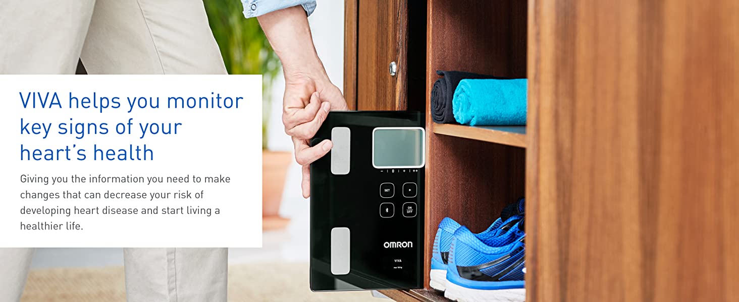 OMRON VIVA - helps you monitor key signs of your heart`s health