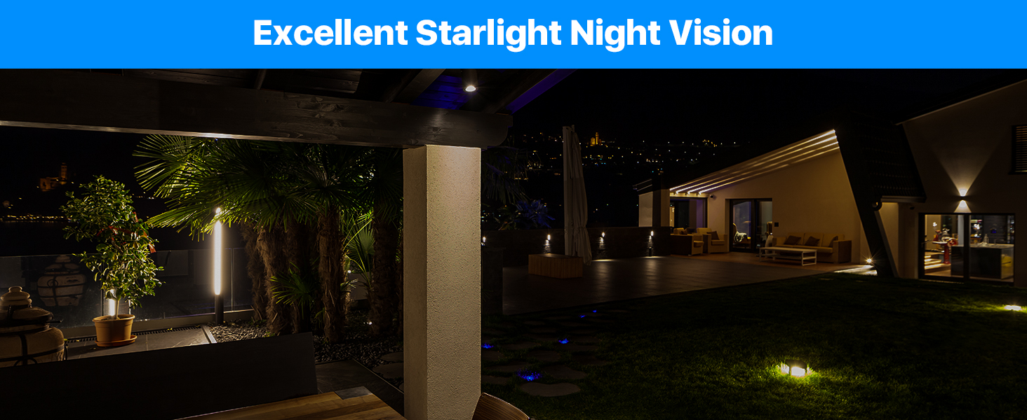 Wireless ptz camera with color night vision