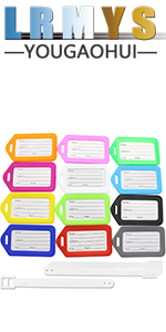 LRMYS Colorful Luggage Tags Set