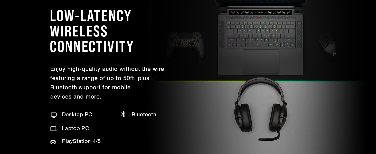 Bluetooth headset, Wireless gaming headset, Wireless headset, PC Wireless headset