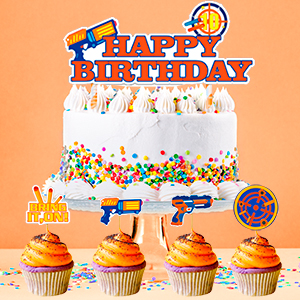 dart war birthday party decorations