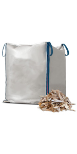 Warma 1 x Hardwood Chips Bulk Dumpy Bag - Wood Chippings - Suitable for Ground Cover Path