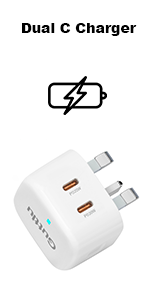 Dual usb c plug dual usb c charger fast charger 40w plug