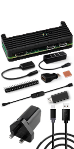 raspberry pi zero 2 w case with power supply kit