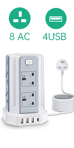 extension lead with usb slots