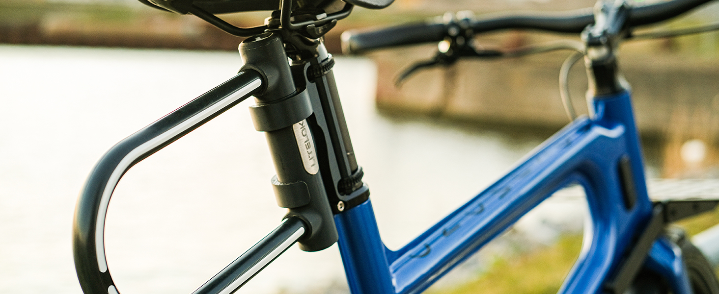 Litelok X1 attached to bike