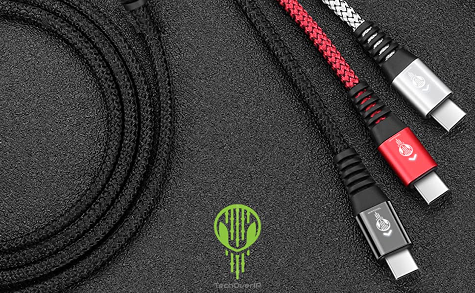 TECHOVERIP USB A TO C CHARGER CABLE 3PACK