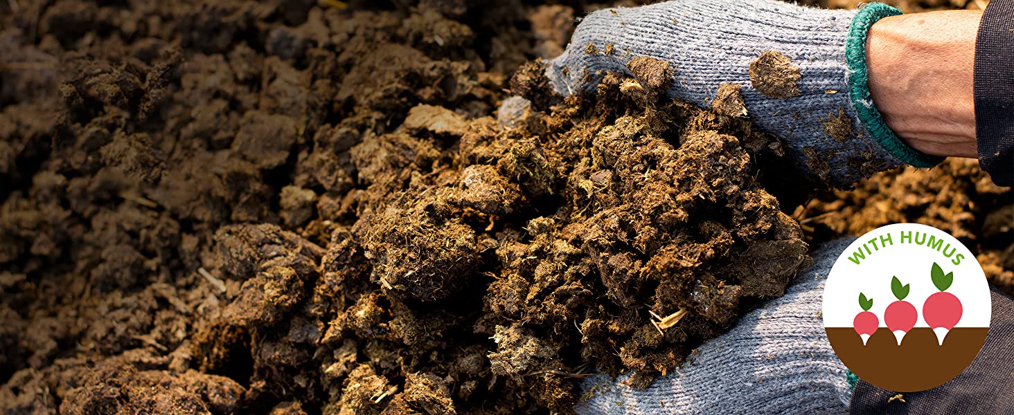 manure with humus that increases yields naturally