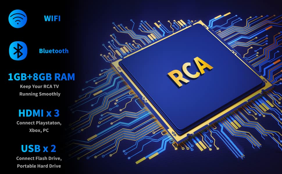 RCA 50 inch Smart TV Dolby