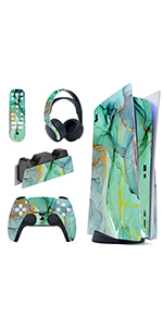 Turquoise Marble Effect