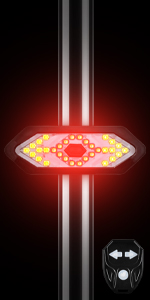 bike rear lights with turn signal