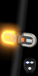 Bicycle tail light with direction indicator