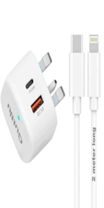 USB C Type Charger With USB-C To Lightning Cable 2M